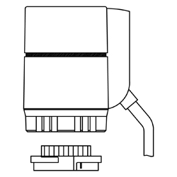 Термоэлектрический сервопривод, двухпозиционный Aktor T 2P, M30 x 1,5
