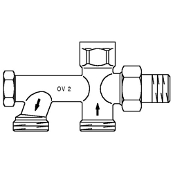 Присоединительная насадка Duo для 2-трубных систем