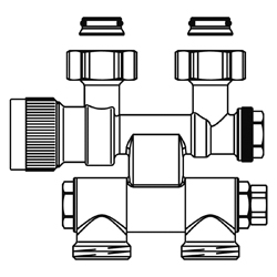 Присоединительный узел Multiblock TF для одно/двухтрубных систем