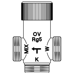 Brawa-Mix термостатический смесительный вентиль