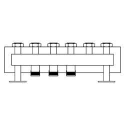 Распределительная гребенка с изоляцией для Regumat DN 32