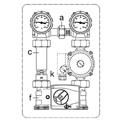 Система обвязки котла Regumat M4-130 DN 25