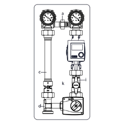 Система обвязки котла Regumat M3-180 Ду 25