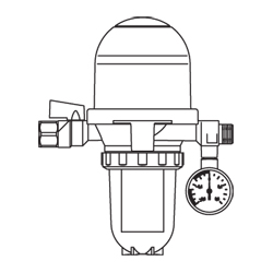 Toc-Dou-3 Комбинация фильтр/воздухоотводчик для жидкого топлива